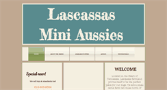 Desktop Screenshot of lascassasminiaussies.com